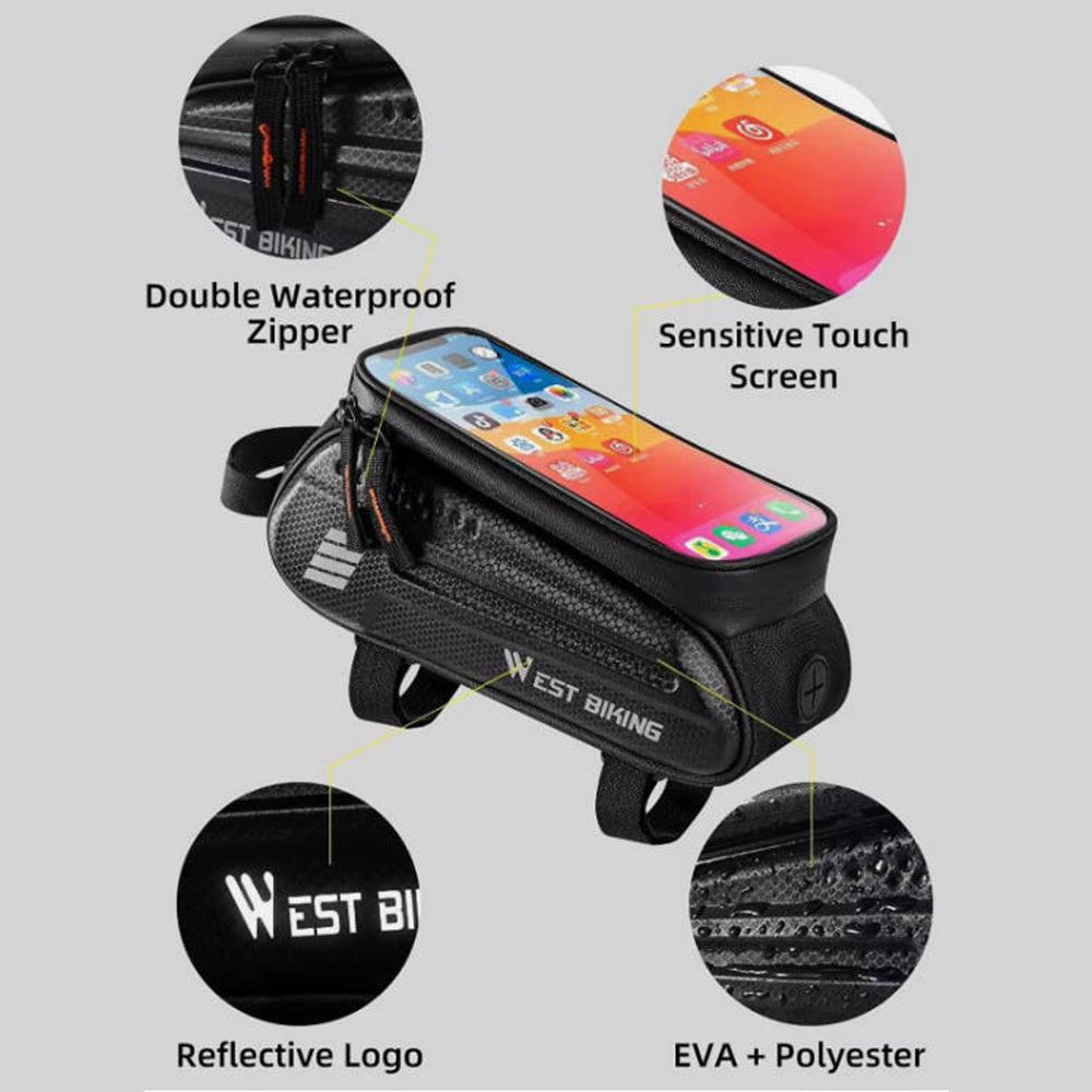 „Fahrrad‑Handyhalter mit Touchscreen – wasserdicht & sicher 🚴📱“